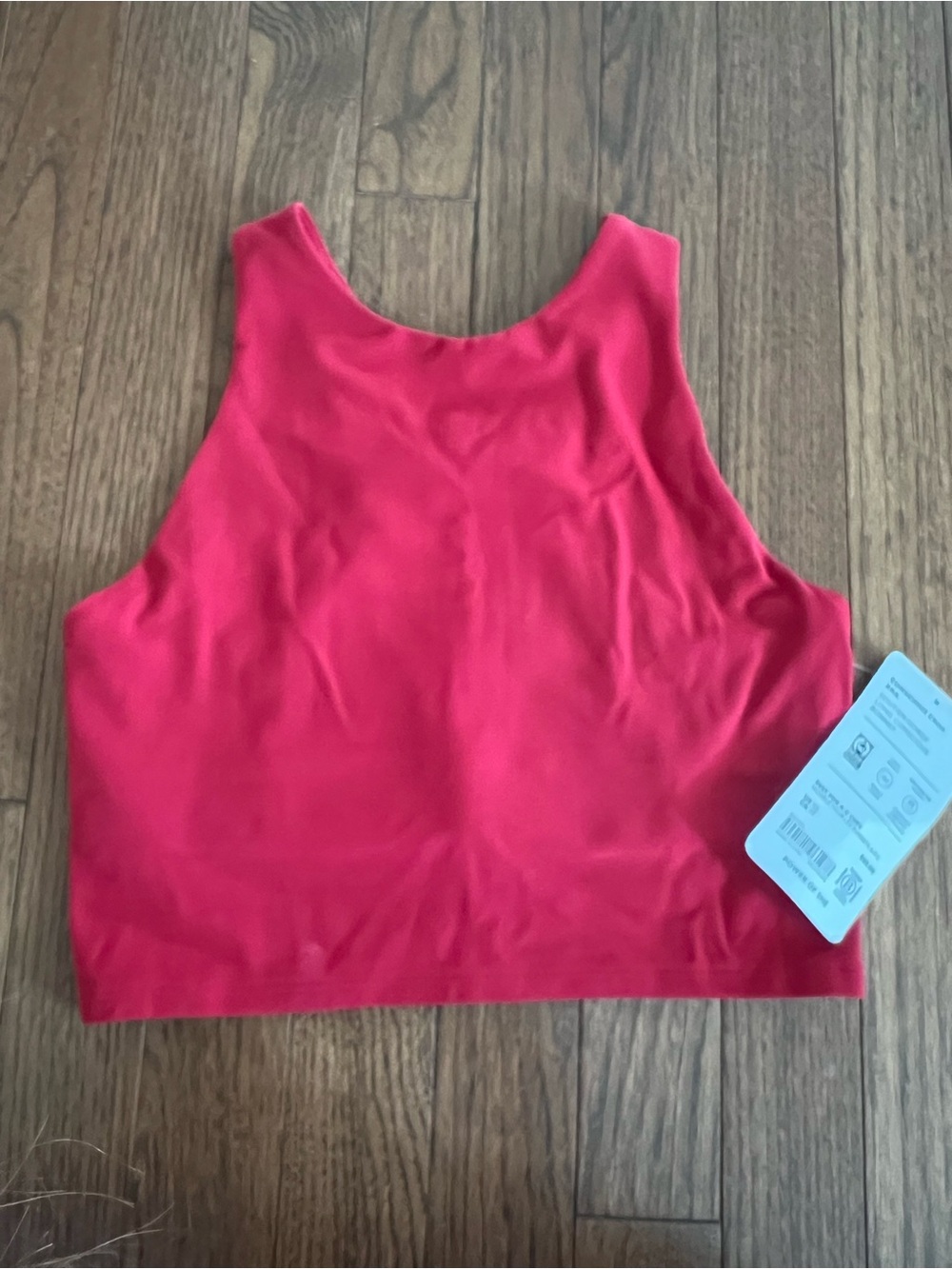 Athleta Conscious Crop Tank Top Berry Red